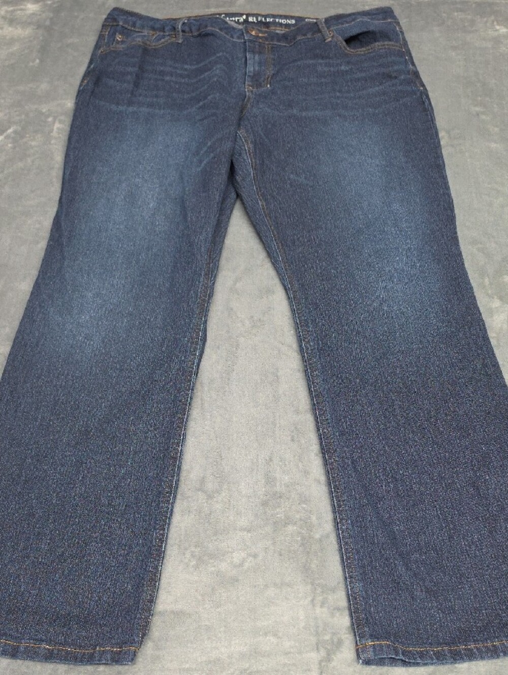 Natural Reflections Women's Dark Indigo Flare Jeans 18W - Picture 4 of 9